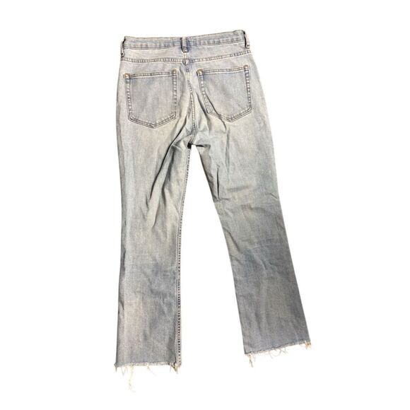 Everlane Women's Bootcut Jeans Light Wash Blue Size 27 Frayed Hem - Picture 7 of 8